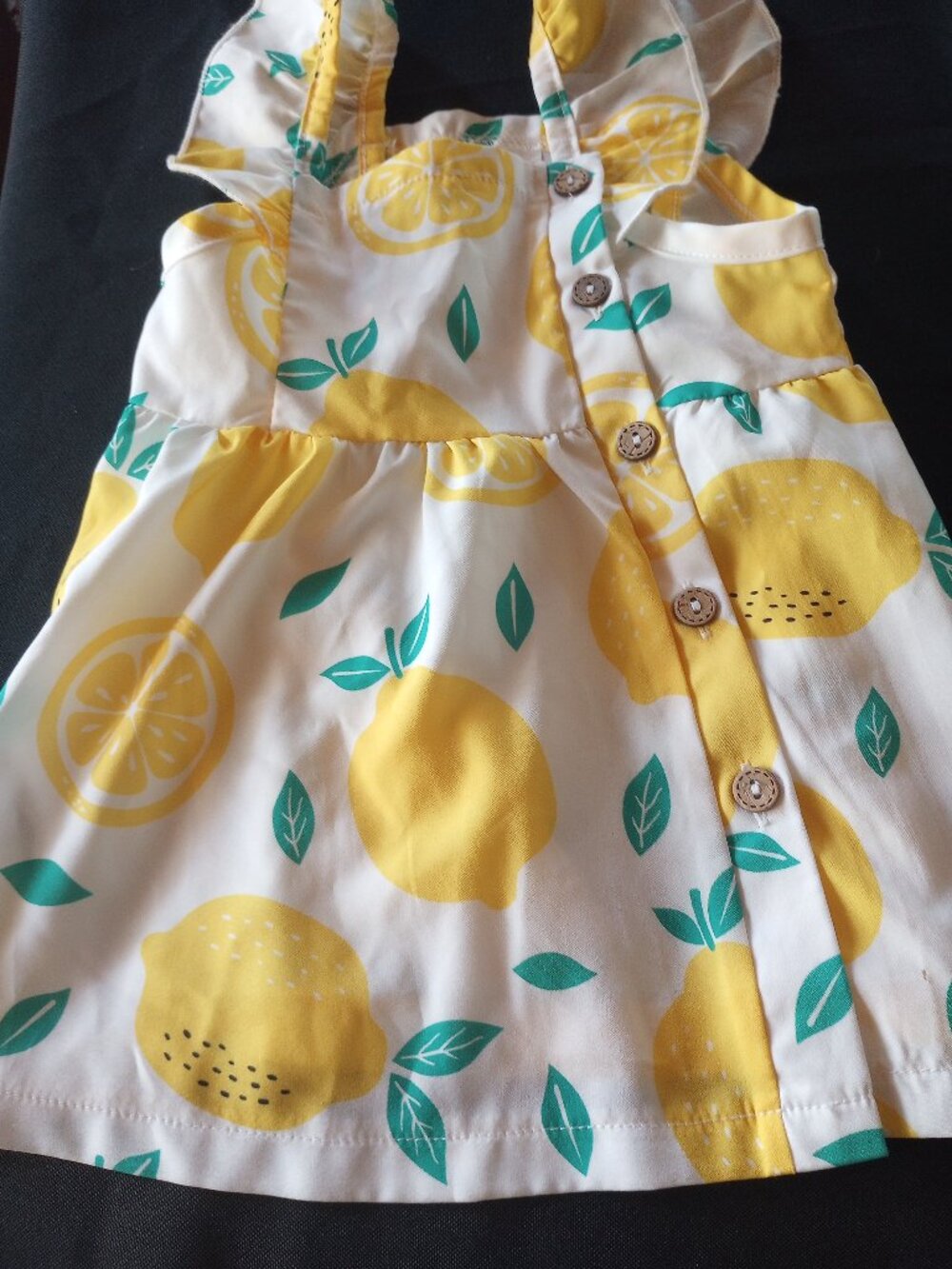 NWOT Toddler lemon dress 6-9 M